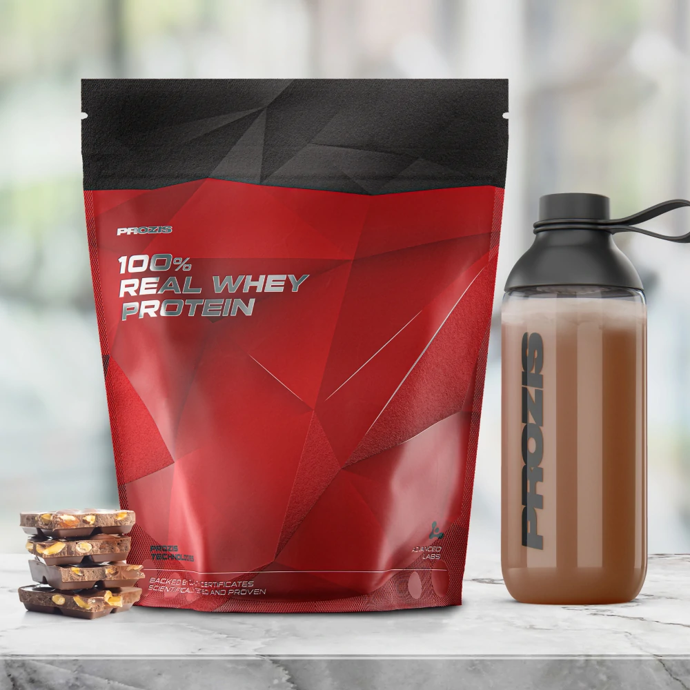 100% Real Whey Protein 1000g Chocolate Hazelnut 100% Real Whey Protein 1000g Chocolate Hazelnut - Imagen 1