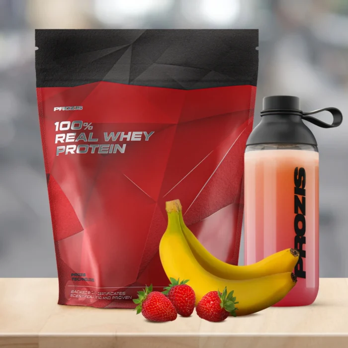 100% Real Whey Protein 1000g Strawberry Banana - Imagen 1