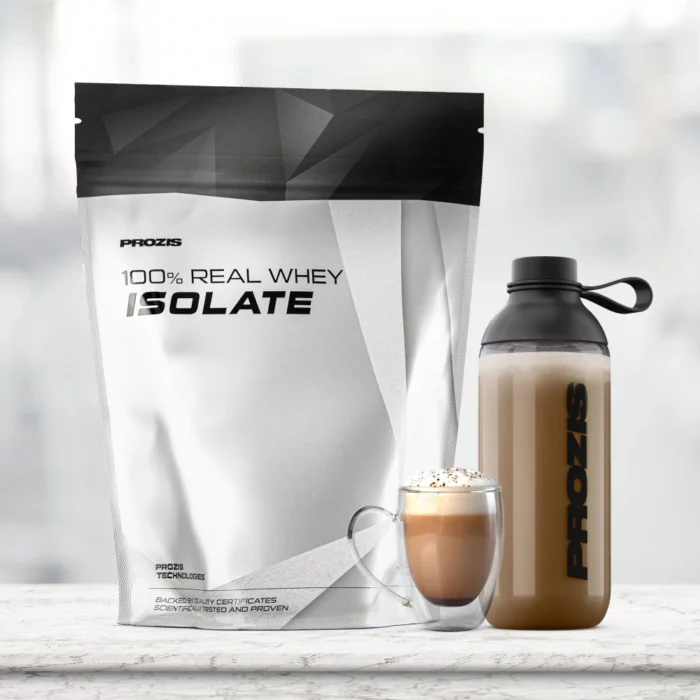 100% Real Whey Isolate 1000g Capuccino - Imagen 1