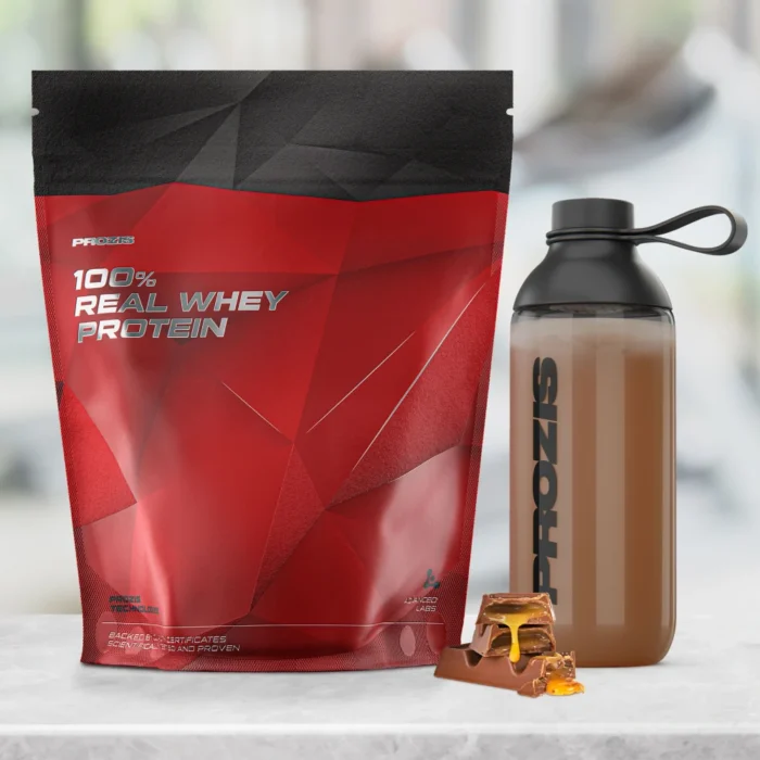 100% Real Whey Protein 1000g Chocolate-Caramel - Imagen 1