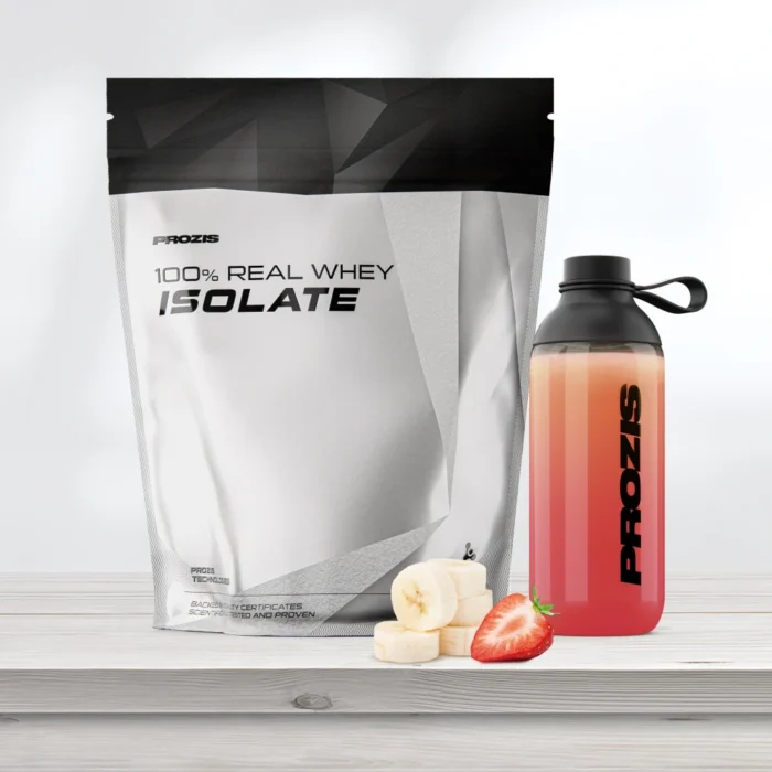 100% Real Whey Isolate 1000g Strawberry-Banana - Imagen 1