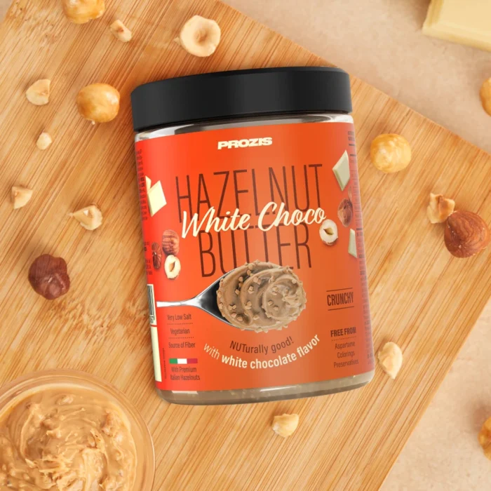 Hazelnut White Choco Butter 250g Crunchy - Imagen 1