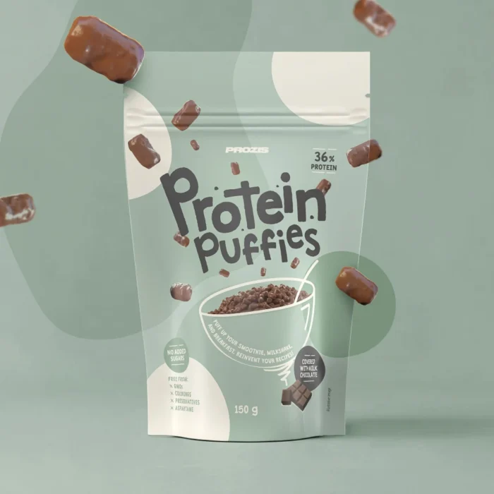 Protein Puffies 150g Milk Chocolate - Imagen 1