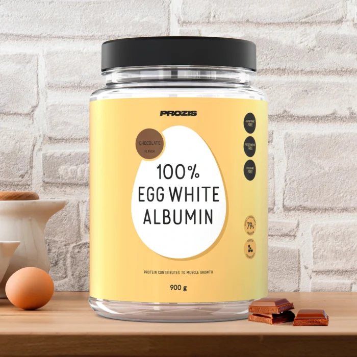 100% Clara De Huevo - Albúmina 900g Chocolate - Imagen 1