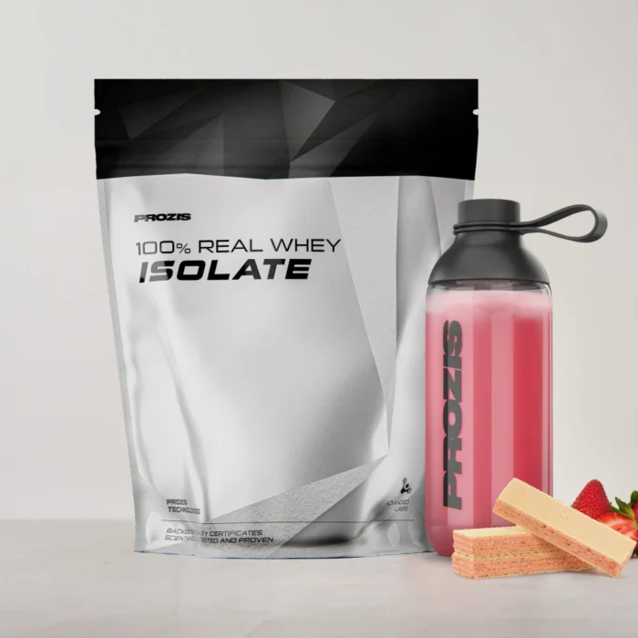 100% Real Whey Isolate 1000g Strawberry Wafer - Imagen 1